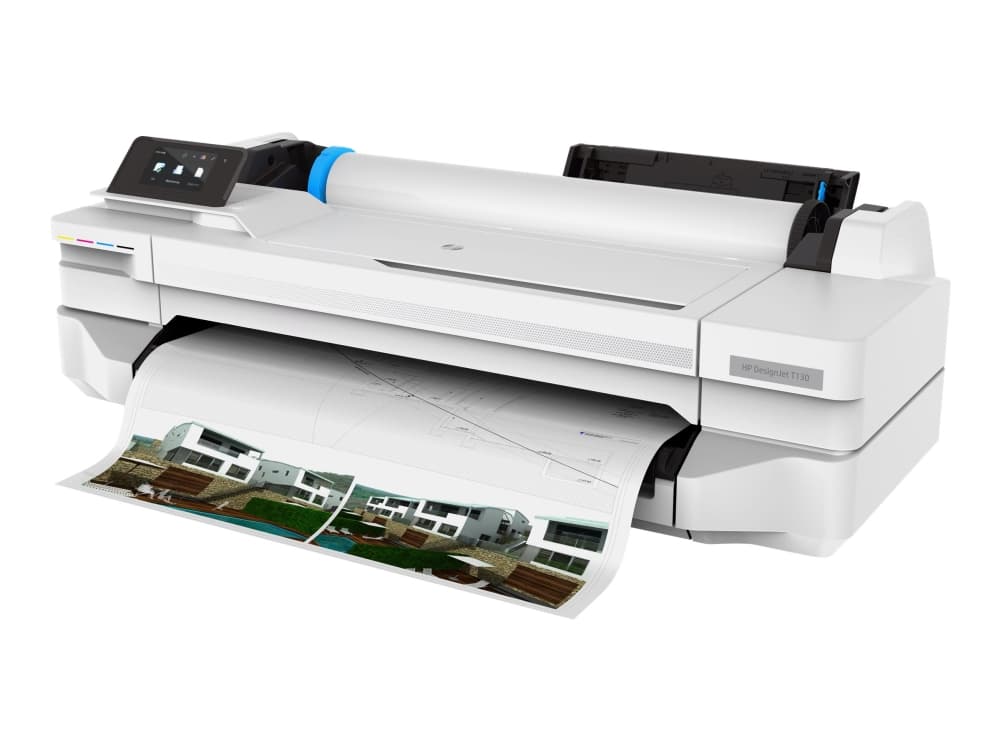 HP DesignJet T130 - 24" storformatsskrivare - färg - bläckstråle - Rulle A1 (61,0 cm x 45,7 m) - 1200 x 1200 dpi - upp till 0.58 min/sida (mono)/ upp