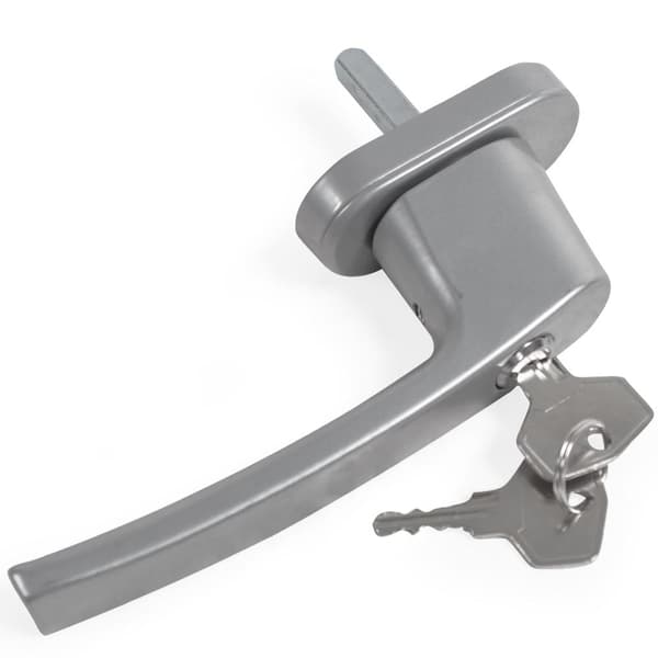 4 fönsterhandtag låsbara - silver