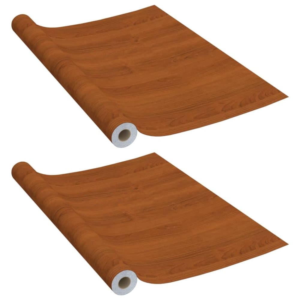 vidaXL Selvklebende folier til dør 2 stk 210x90 cm PVC lys eikefarge