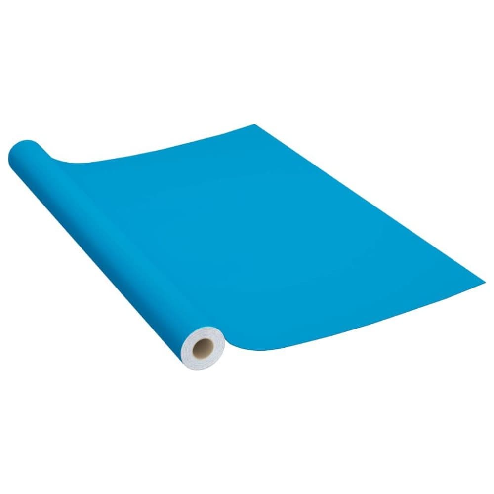 vidaXL Selvklebende folie til møbler asurblå 500x90 cm PVC