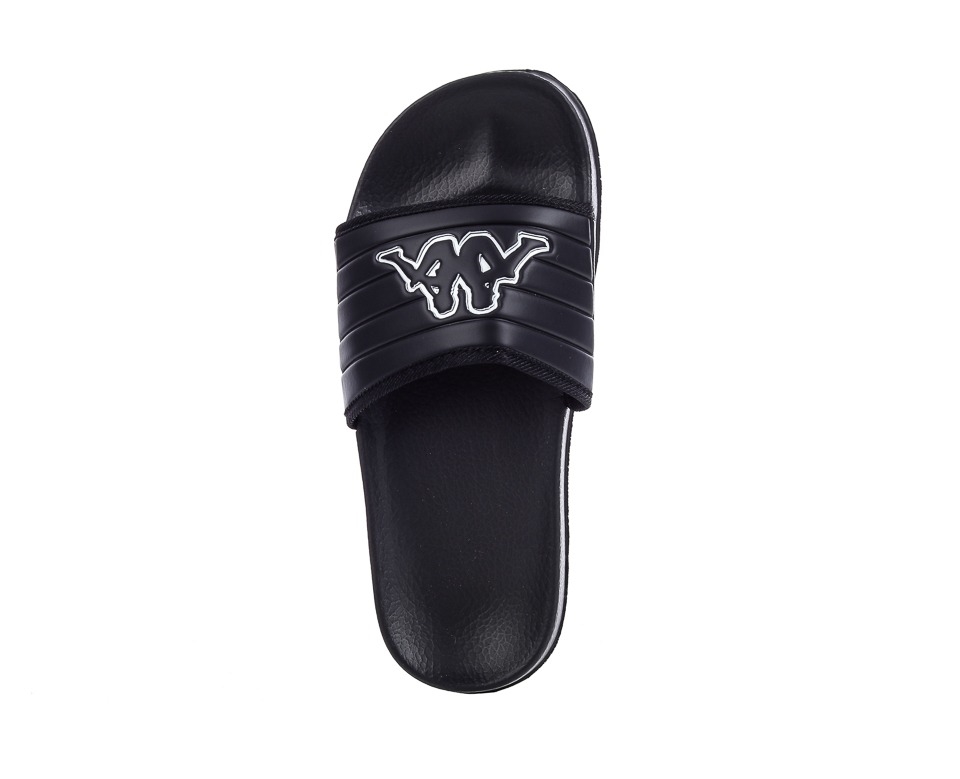 KAPPA, Shower Slipper, Logo Lablo, Slippers, Unisex, blackwhite Skor