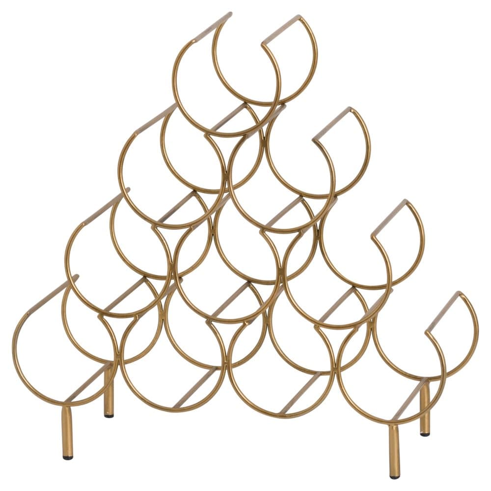 Hill Interiors Ten Bottle Pyramid Wine Holder