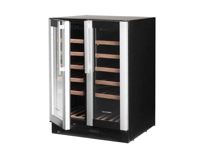Vestfrost W38 - Sort/alu-front 38 flasker