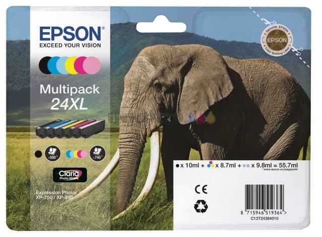 Epson C13T24384011 6-colours 24XL Claria Photo HD