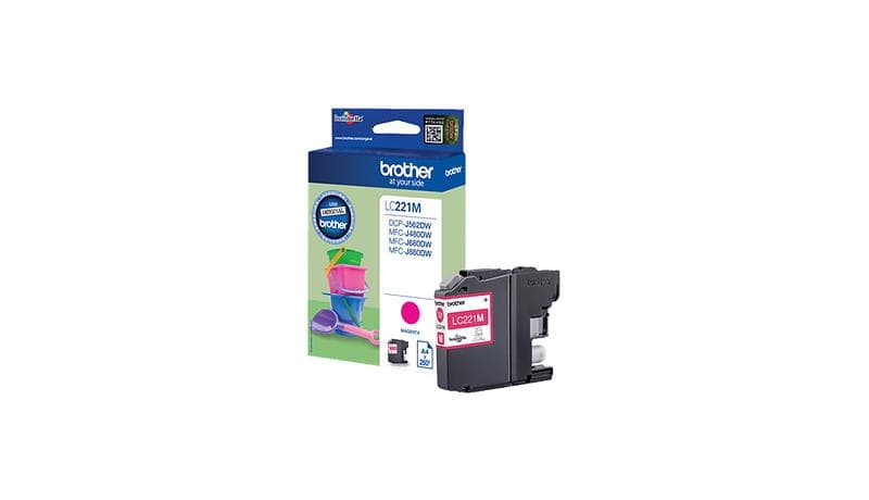 Brother LC221M Magenta 260 sid.