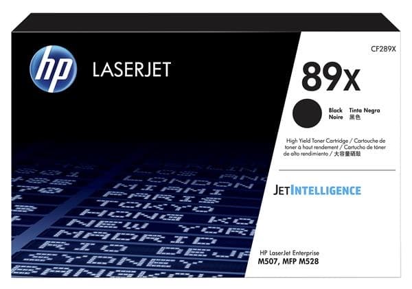 HP 89X - Hög kapacitet - svart - original - LaserJet - tonerkassett (CF289X) - för LaserJet Enterprise M507, MFP M528, LaserJet Enterprise Flow MFP M528
