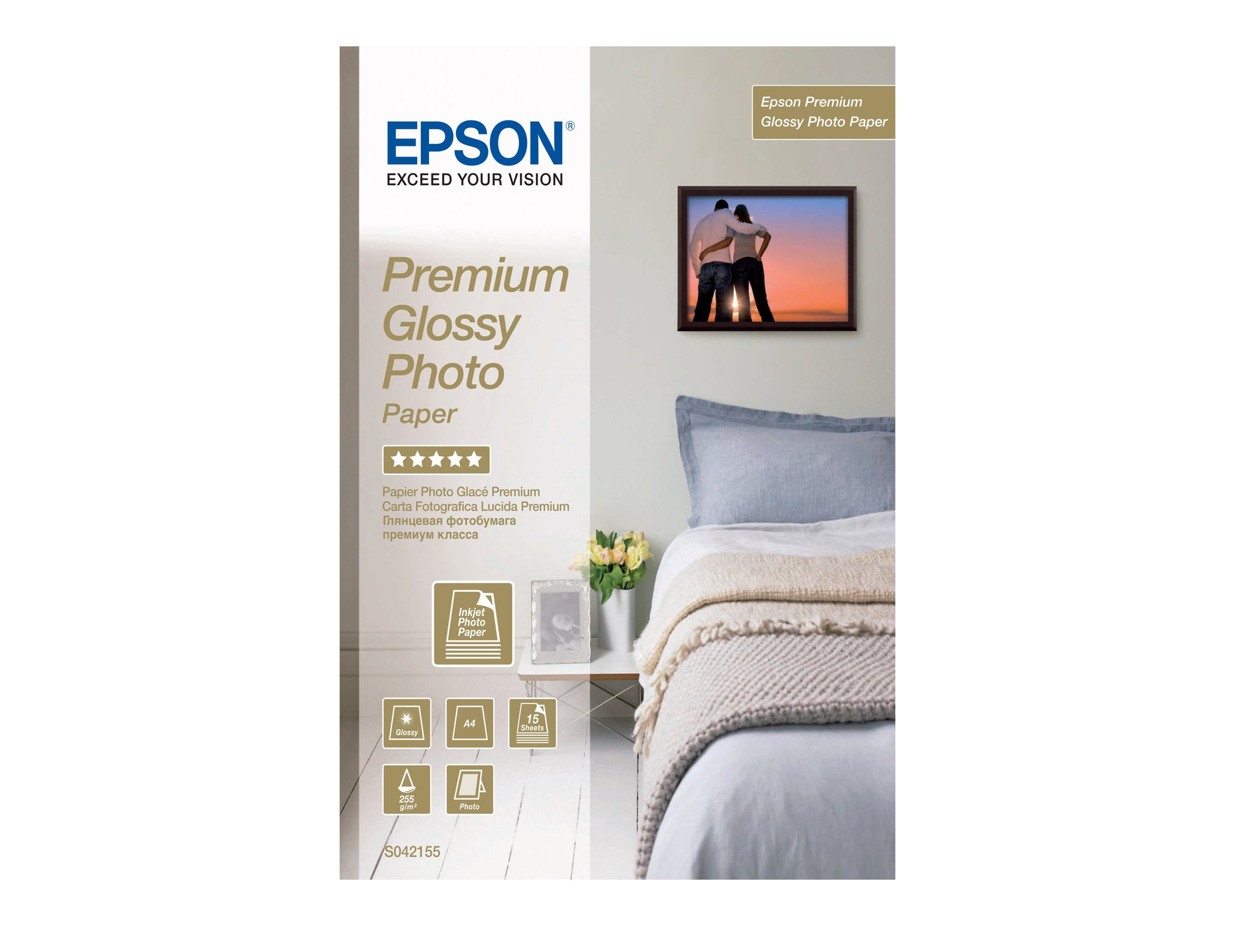 Epson A4 Premium Glossy Photo Paper 255g (15) Hemelektronik