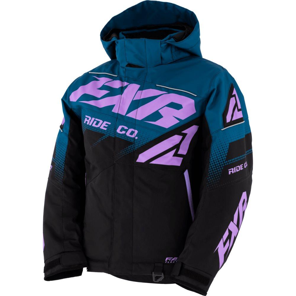 Fxr barn vinterjacka Boost Jacket - Black/Ocean/lilac
