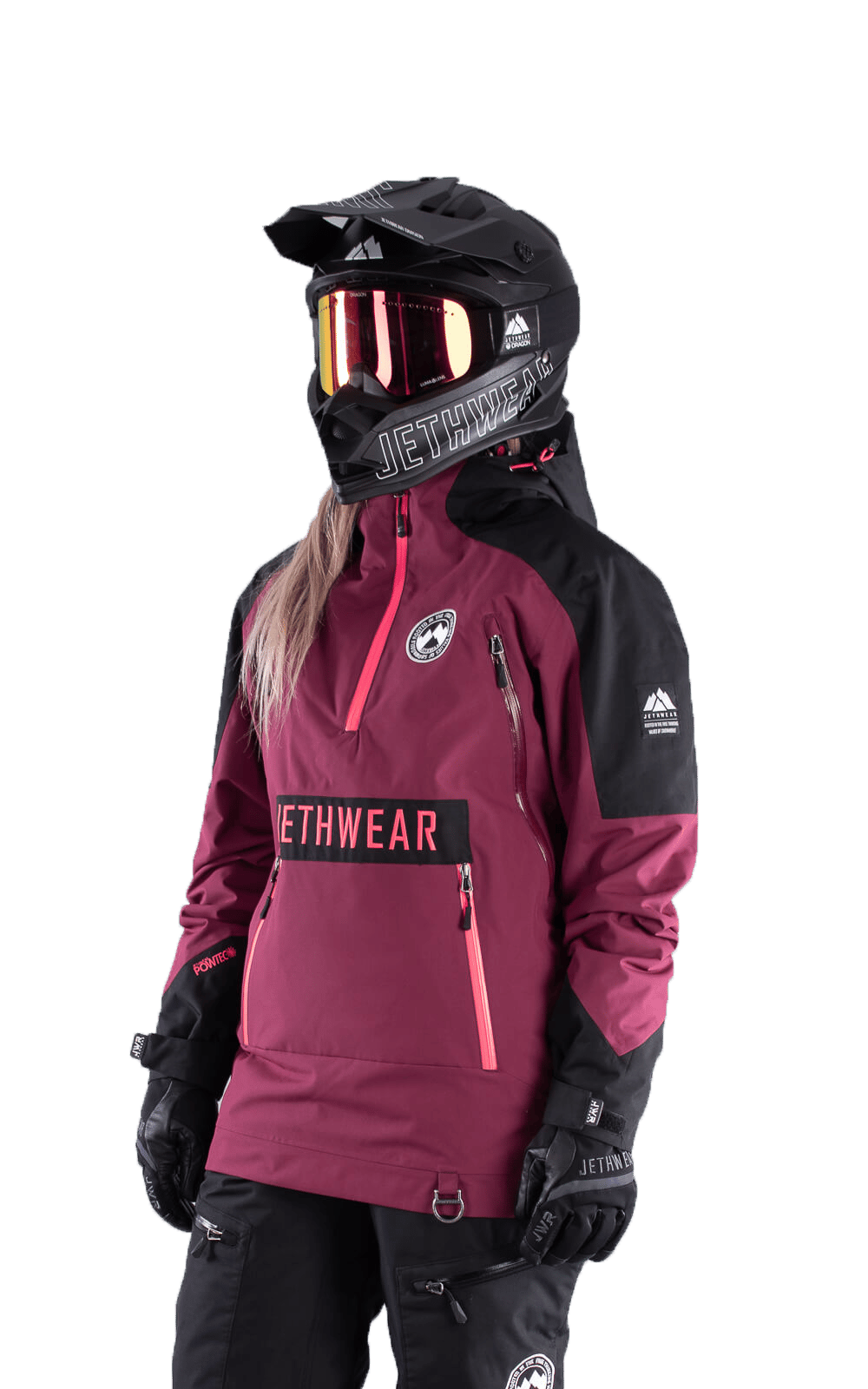 Jethwear Skoterjacka - Damjacka Flight Anorak - Beet Red