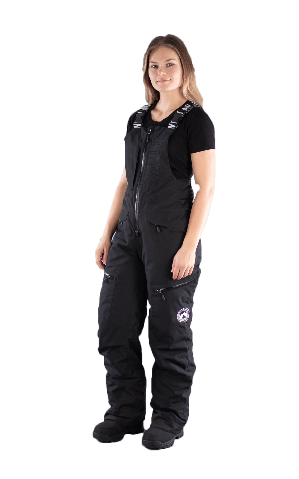 Jethwear Skoterbyxa - Täckbyxa Bib Pant dam - Black