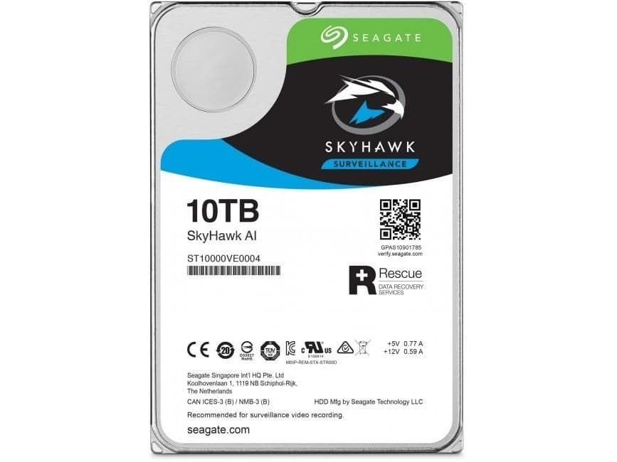 Seagate SkyHawk AI 10TB 7200rpm/256mb/SATA 6Gb/s/3,5