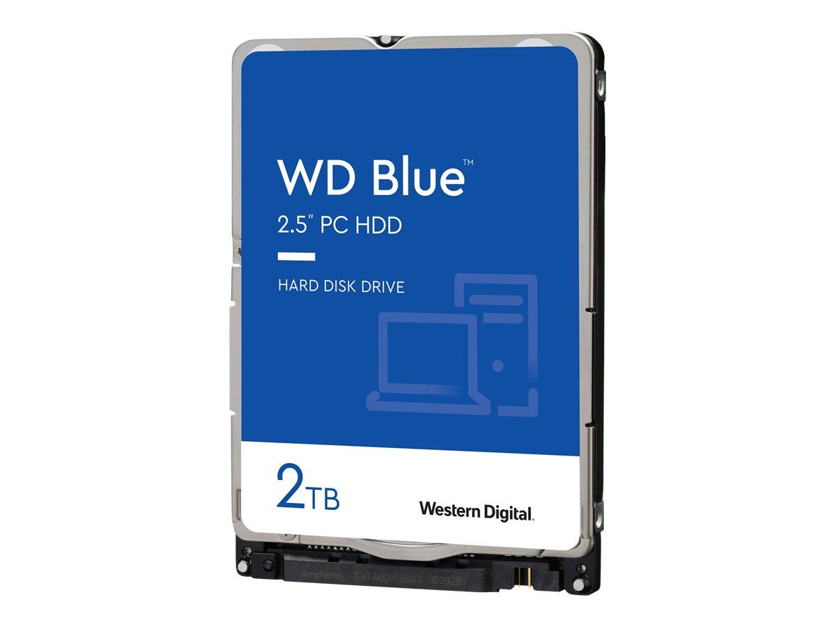 WD Blue WD20SPZX - Hårddisk - 2 TB - inbyggd - 2.5 - SATA 6Gb/s - 5400 rpm - buffert: 128 MB