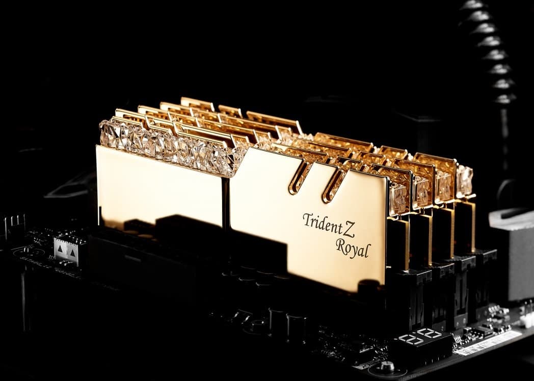 G Skill Trident Z Royal Gold 16gb 2 Kit Ddr4 3200mhz Cl14 Cdon