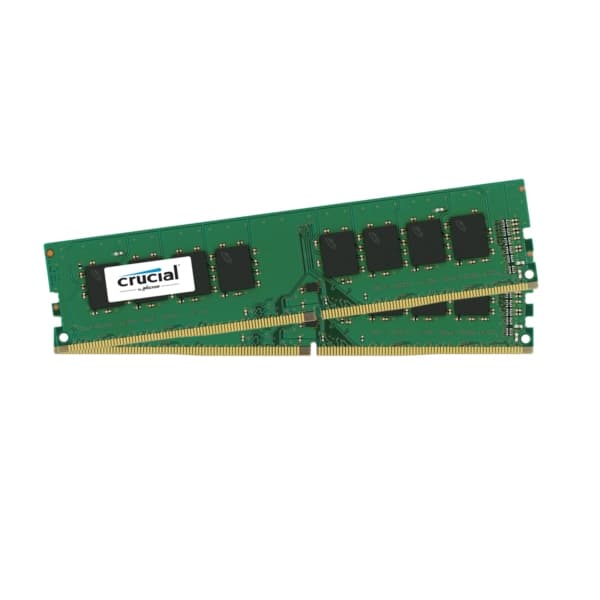 Crucial 16GB Kit (8GBx2) DDR4 2400MHz (PC4-19200) CL17 SR x8 UDIMM 288pin