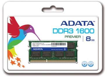 ADATA 8GB DDR3 SO DIMM 1600 512x8 Singal tray