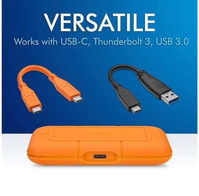 LaCie Rugged 1TB SSD Professional USB-C NVMe SSD