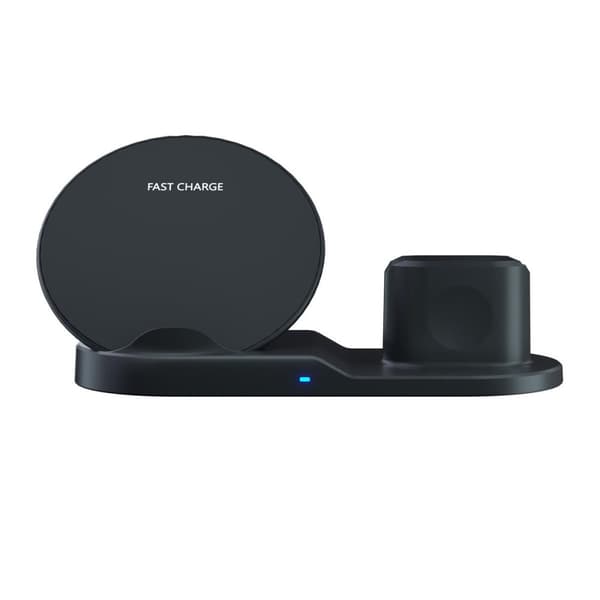 Fast Charge 3 i 1 - Svart (USB-snabbladdare ingår)