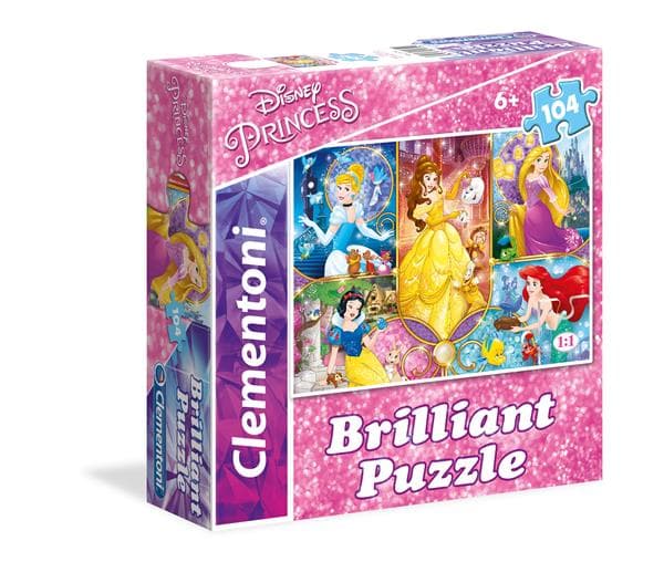 Clementoni 104 pcs Brilliant Princess Puzzle SQUARE