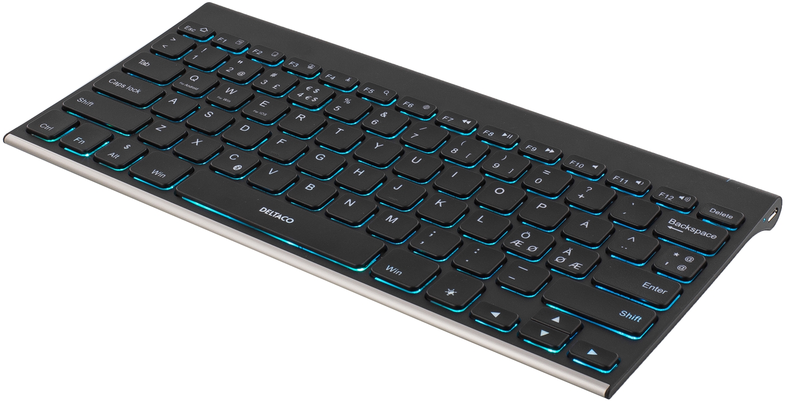 DELTACO trådlöst minitangentbord, bakrundsbelyst, bluetooth Das Keyboard Prime 13, minimalistisk design, bakrundsbelyst