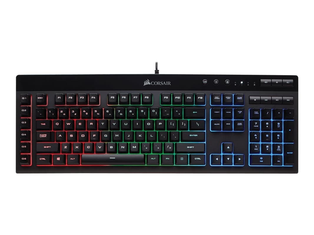 CORSAIR Gaming K55 RGB - Tangentbord - bakgrundsbelyst - USB - Nordic