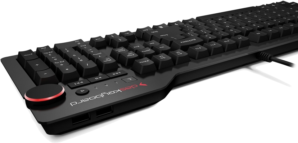 Das Keyboard 4 Professional, Cherry MX Blue, Nordisk, USB Das Keyboard Prime 13, minimalistisk design, bakrundsbelyst