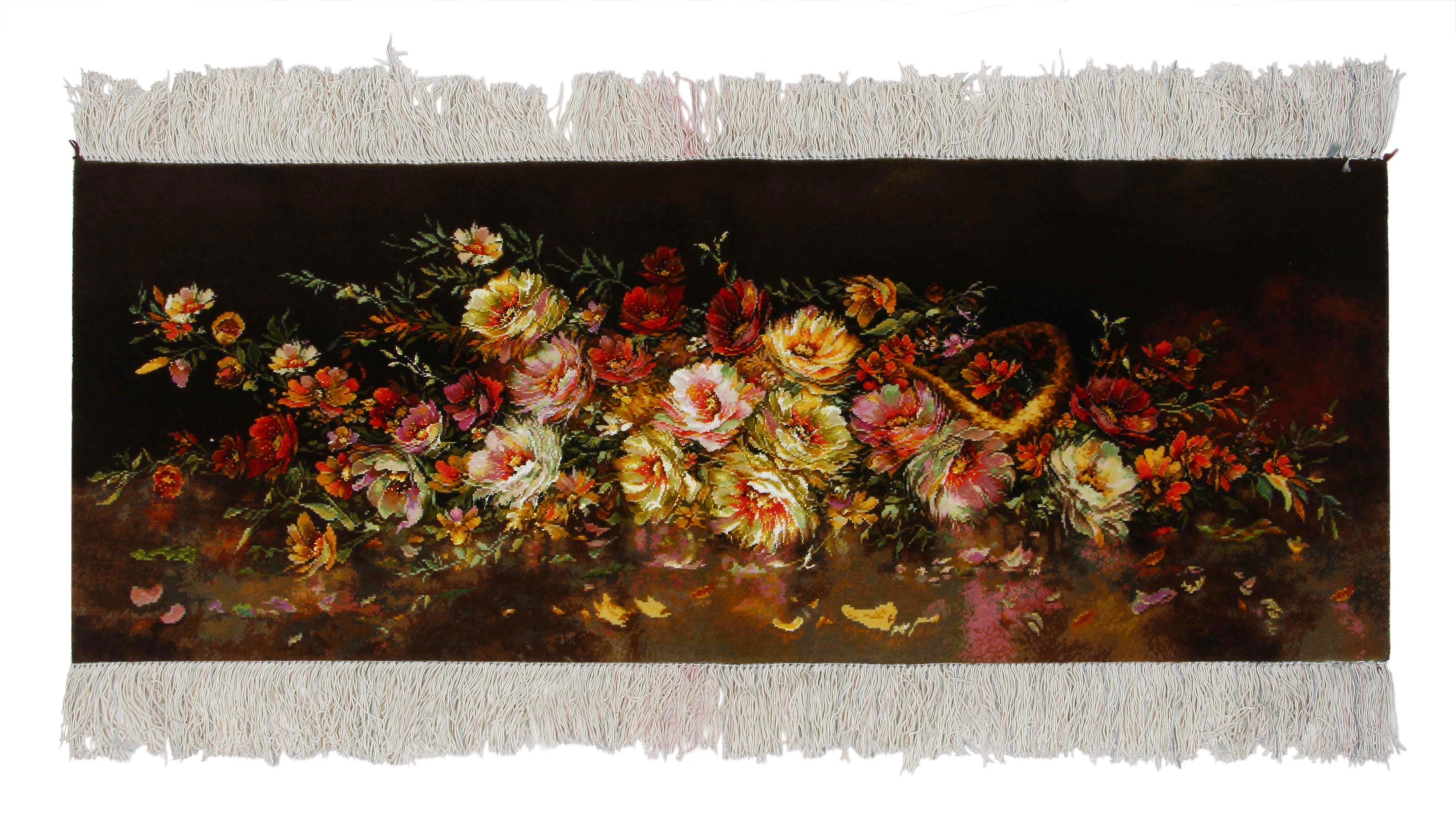 Käsin solmittu persialainen seinämatto Tabriz 44x117cm