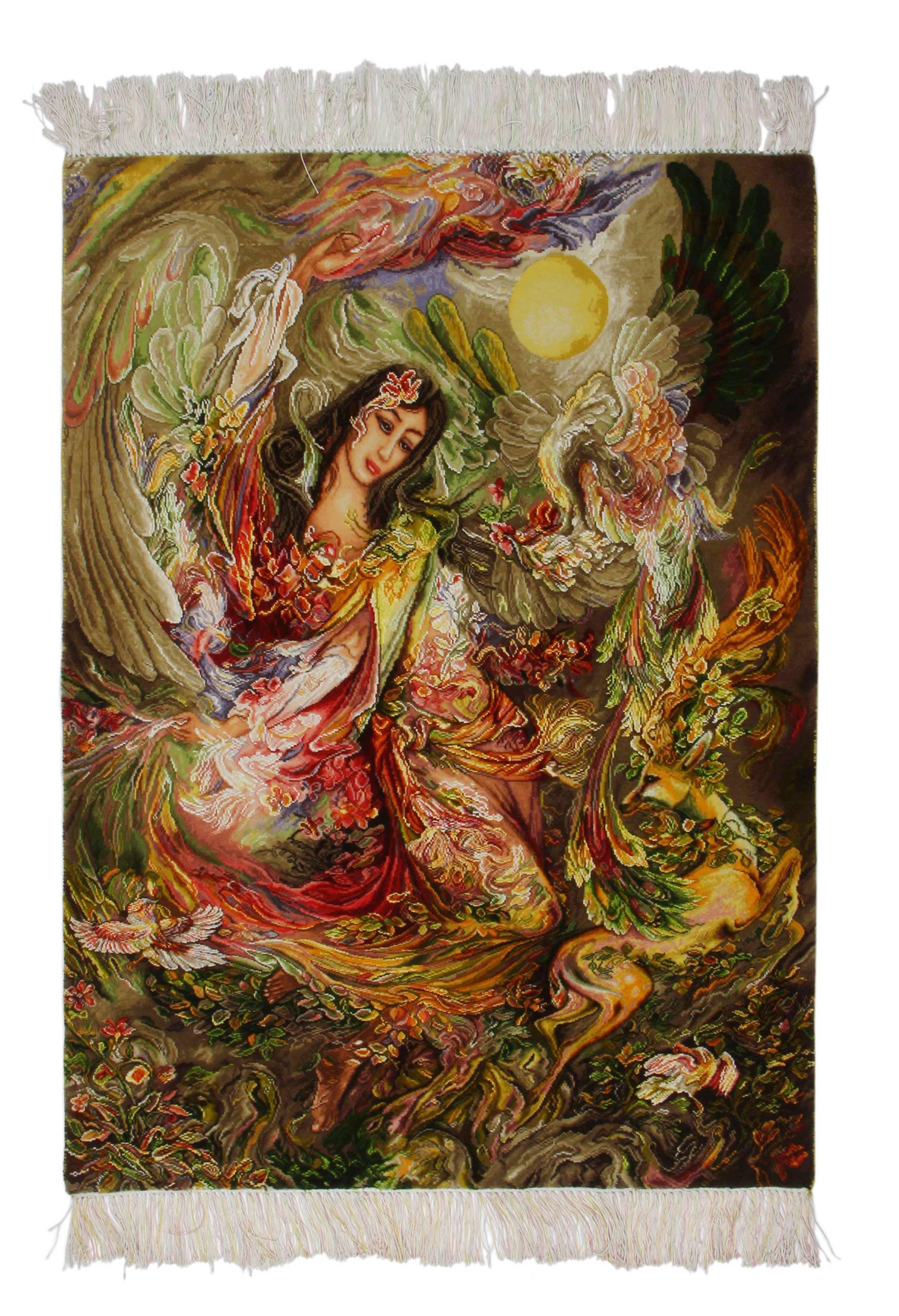 Käsin solmittu persialainen seinämatto Tabriz 71x100cm