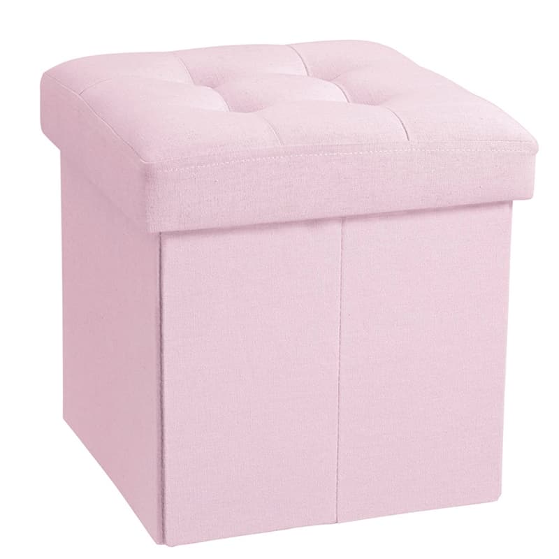 Kids Concept Sittpuff m. Förvaring ljusrosa (720123)
