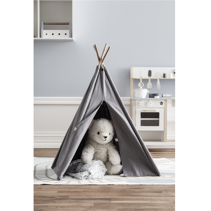 Kids Concept Mini Tipi Tält Grå | CDON Kids Concept Mini Tipi Tält Grå Barnmöbler Kids Concept