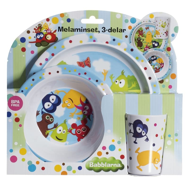 Babblarna Melaminset 3-delar