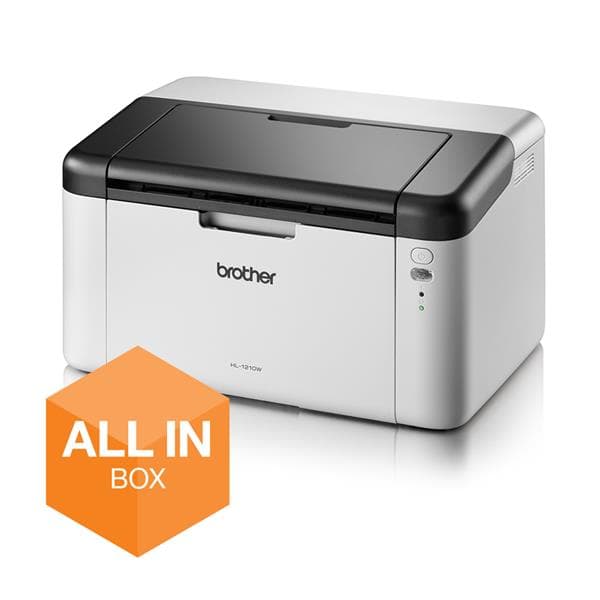 Brother HL-1210WVBP - Skrivare - monokrom - laser - A4/Legal - 2400 x 600 dpi - upp till 20 sidor/minut - kapacitet: 150 ark - USB 2.0, Wi-Fi(n) med 5 års SWAP-service på plats