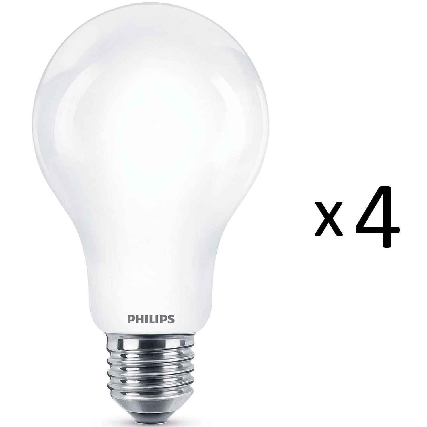 Philips LED E27 Std 100W Frost 4st | CDON E27 7,5 W 845 LED lampa matt