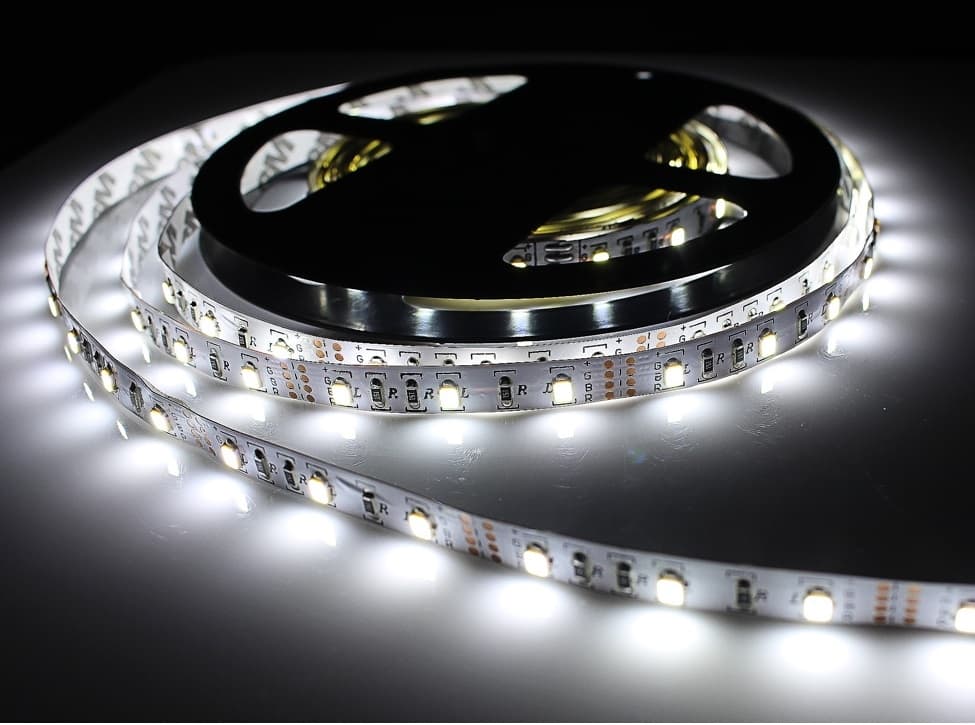LED-strip, 1 Meter, USB, Kallvit