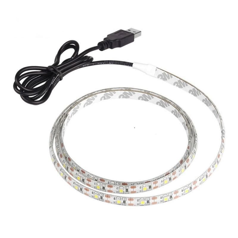 LED-strip, 2 Meter, USB, Varmvit