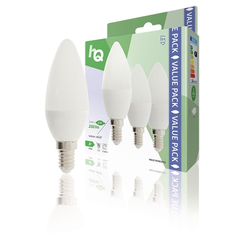LED Pære E14 Stearinlys 3.6 W 250 lm 2700 K