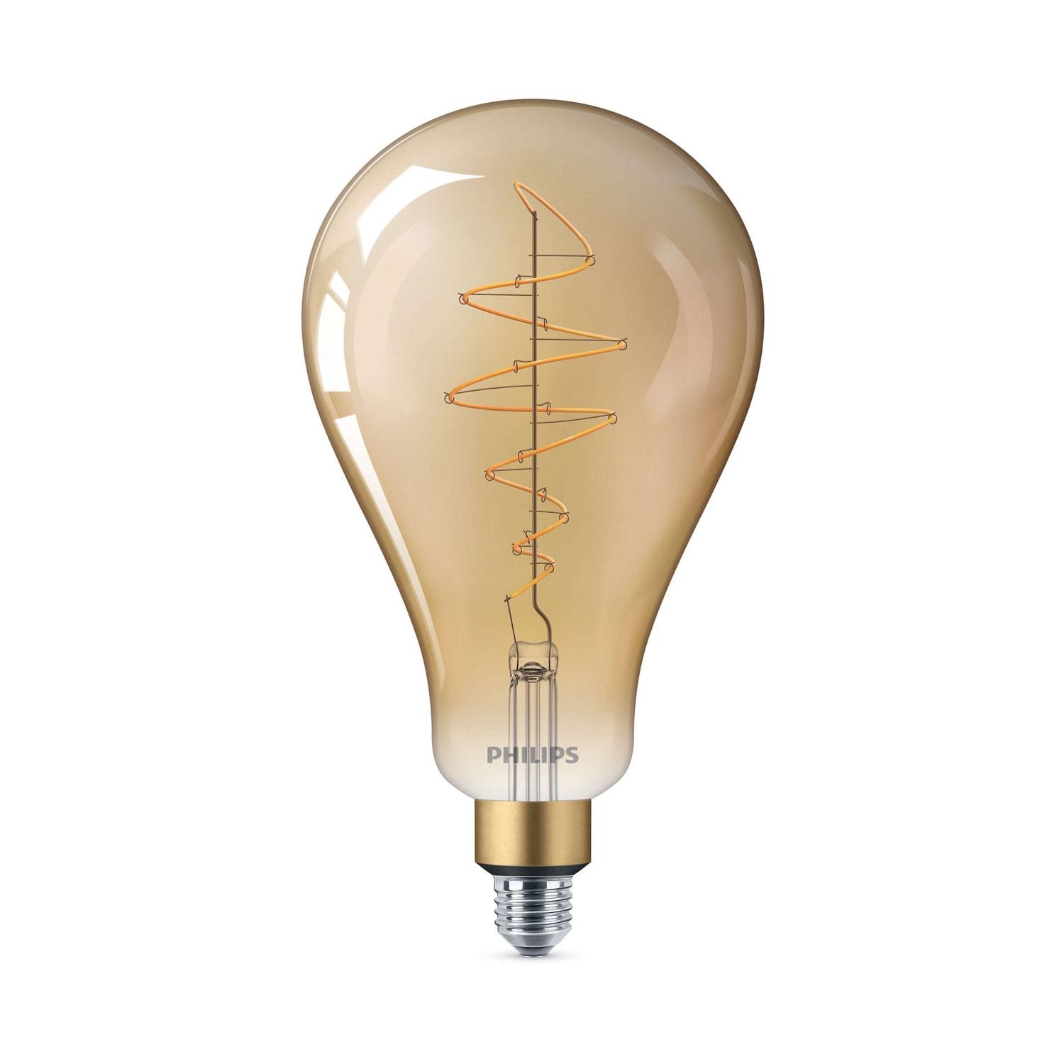 Philips LED E27 Glob 16cm Guld dim 40W