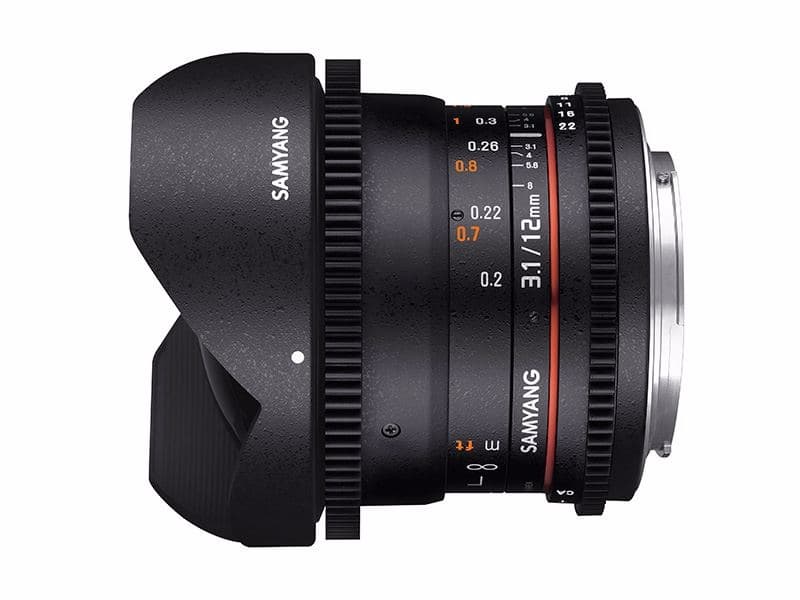 Samyang 12 MM T3,1 Fisheye VDSLR Sony A