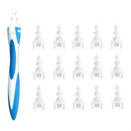 Smidig Öronvaxrensare, 16-pack spiraler