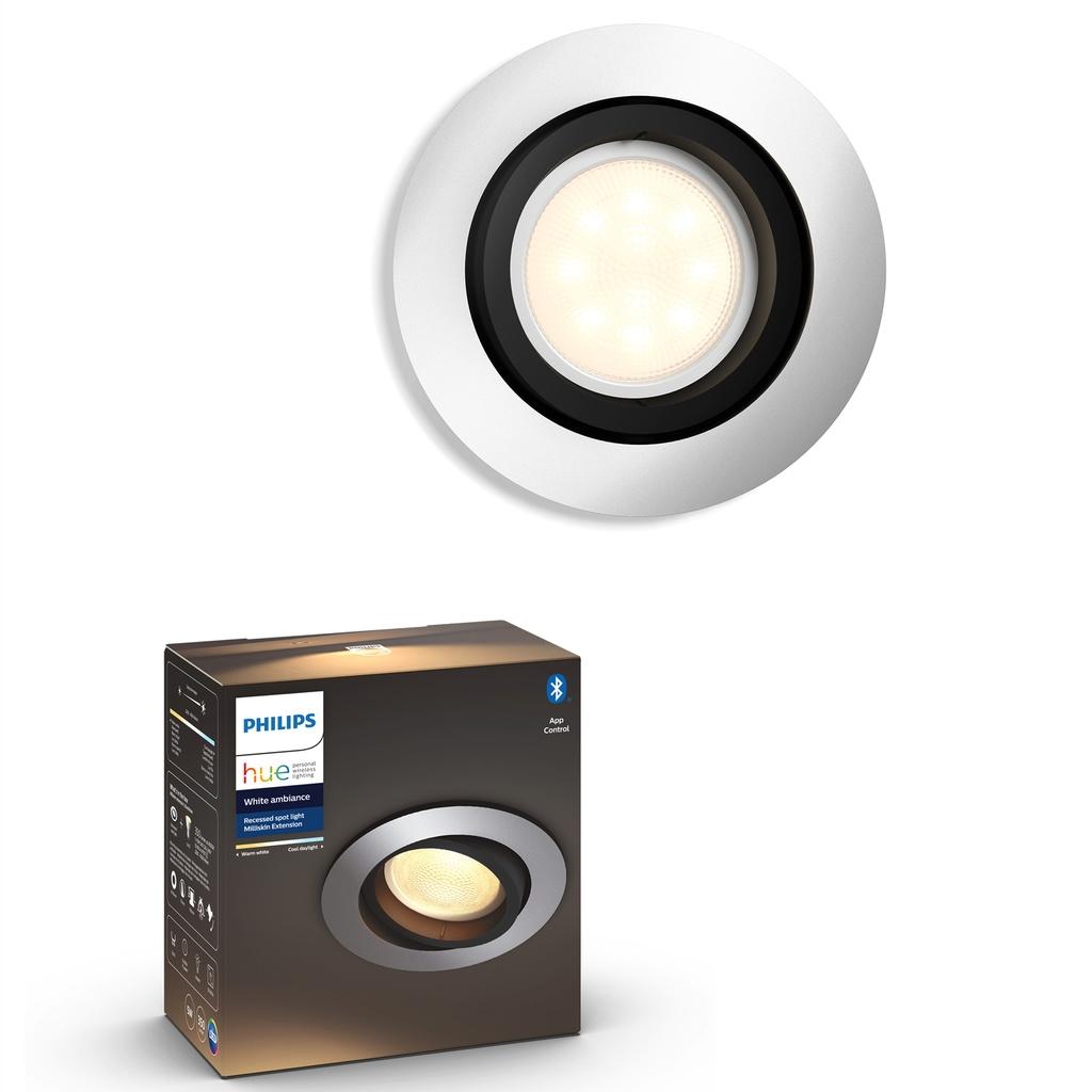 PHILIPS Hue Milliskin spot Rund Aluminium