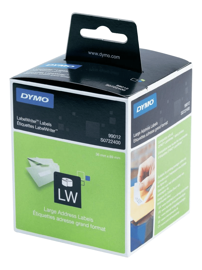 DYMO LW Large address labels - Low-Entry Volume, 89x36mm, 1x260 etiket
