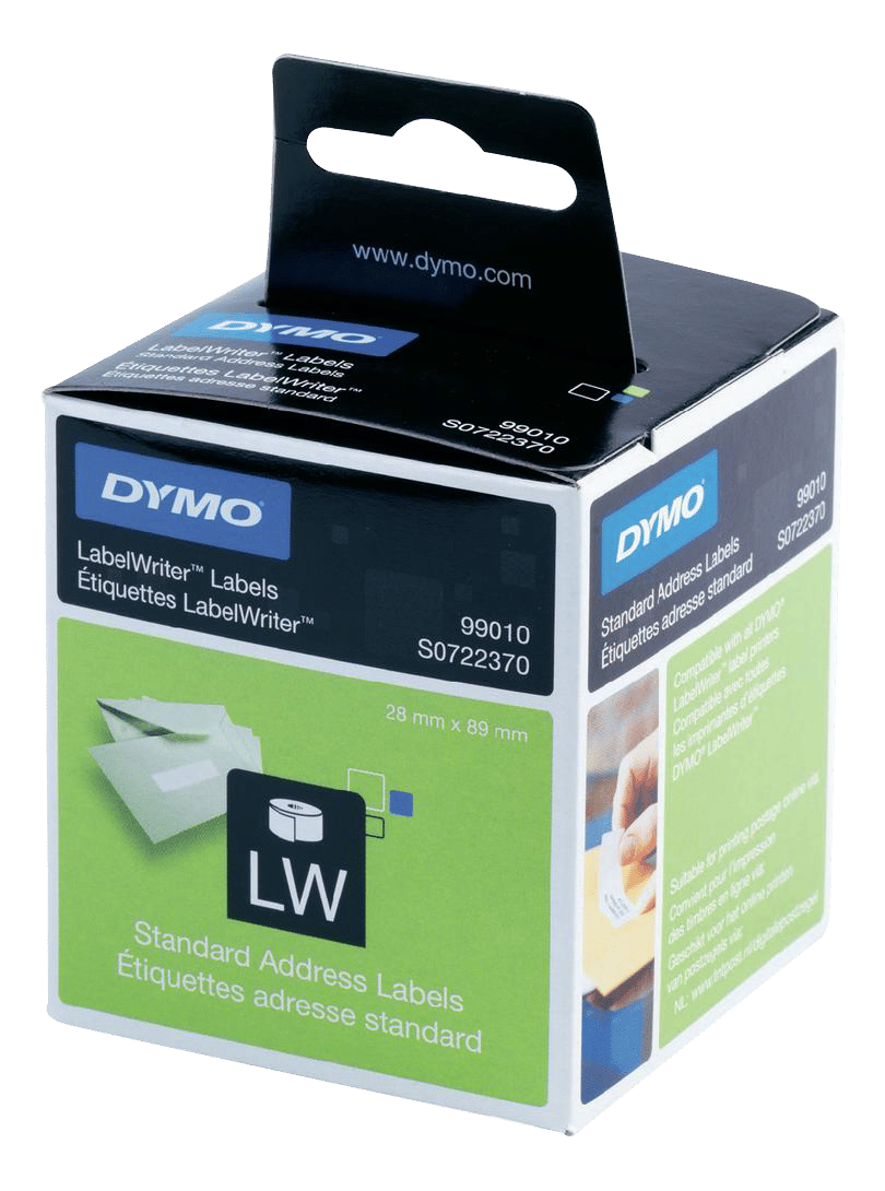 DYMO LW Standard Address labels - Low-Entry Volume, 28x89mm, 1x130