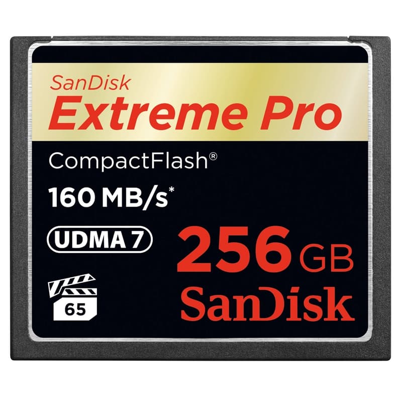 Sandisk Minnekort Cf Extreme Pro 256Gb 160Mb/S Udma7