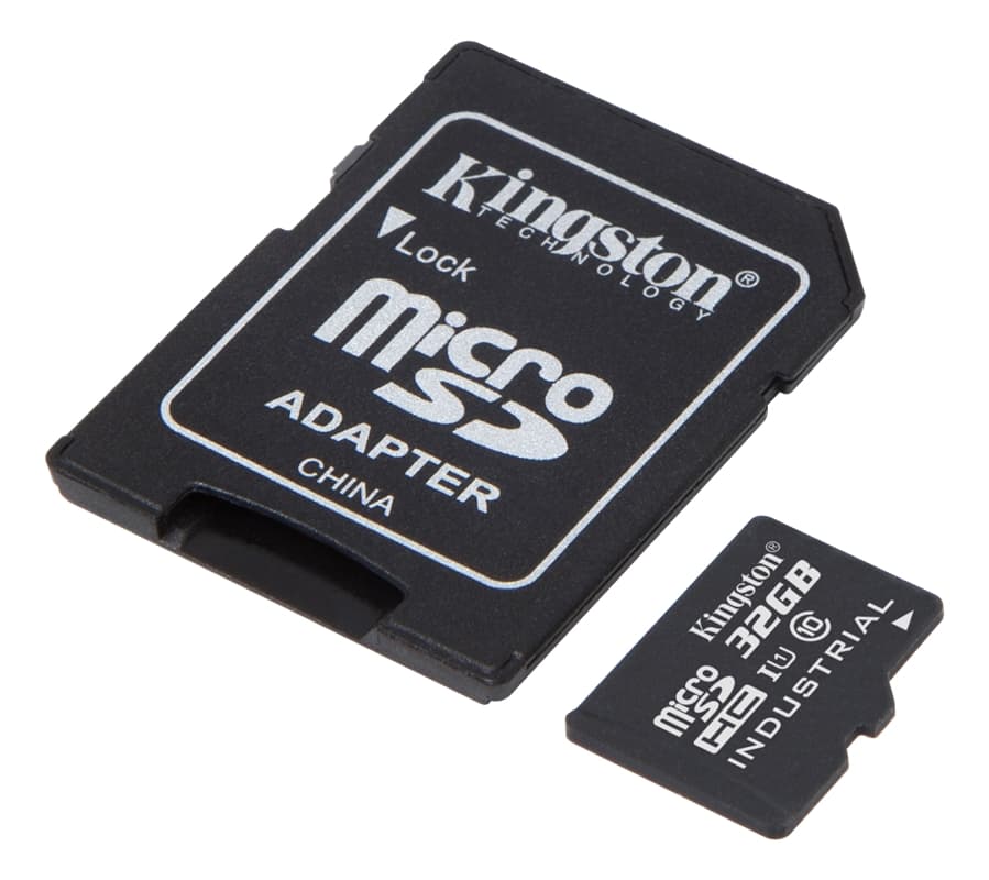 Kingston 32GB microSDHC UHS-I Class 10 Industrial Temp Card + SD Adapt