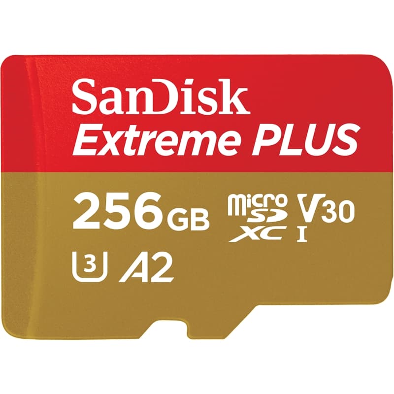 SANDISK MicroSDXC Extreme Plus 256GB 170MB/s A2 C10 V30 UHS-I