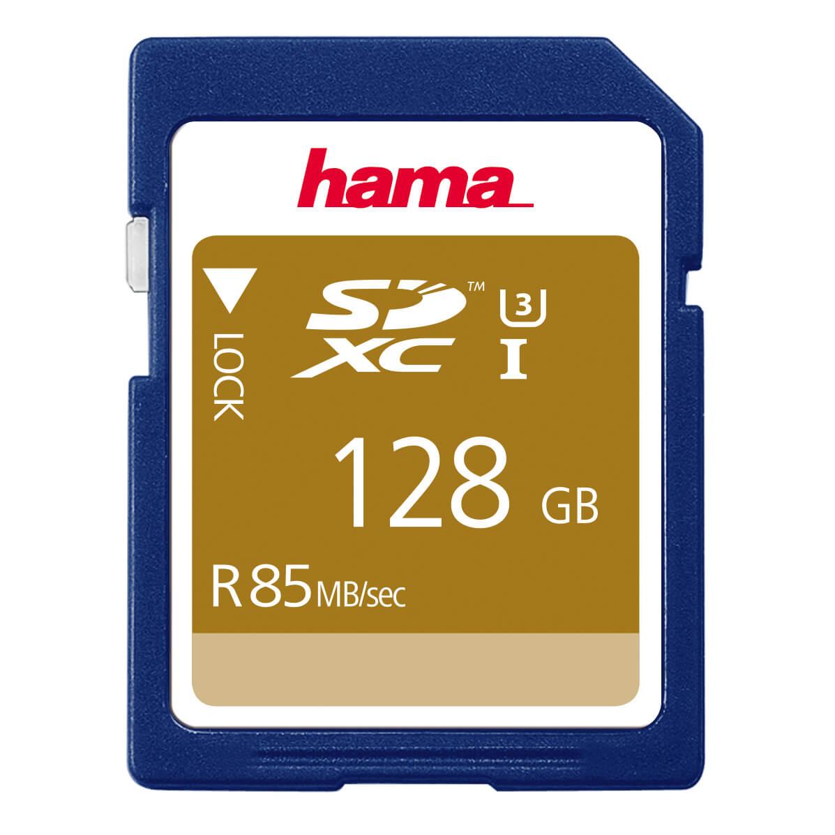 HAMA SDXC Kort 128GB 85MB/s UHS Speed Class 3