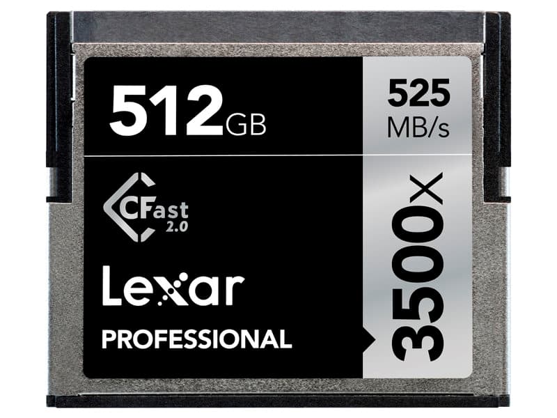 LEXAR PRO 3500X CFAST (VPG-130) R525/W445 512GB