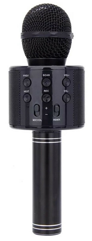Karaoke mikrofon med Bluetooth, Svart | CDON Forever BMS 300 Karaoke Mikrofon med Bluetooth høyttaler Svart
