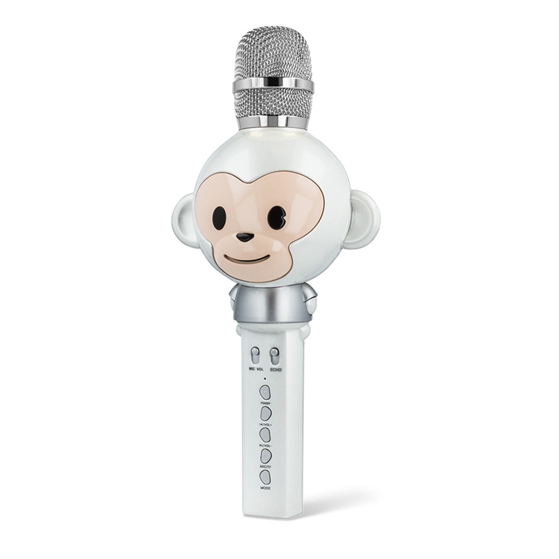 Forever Mikrofon med Bluetooth högtalare Animal Vit AMS 100 Forever Mikrofon med Bluetooth högtalare Animal Svart AMS