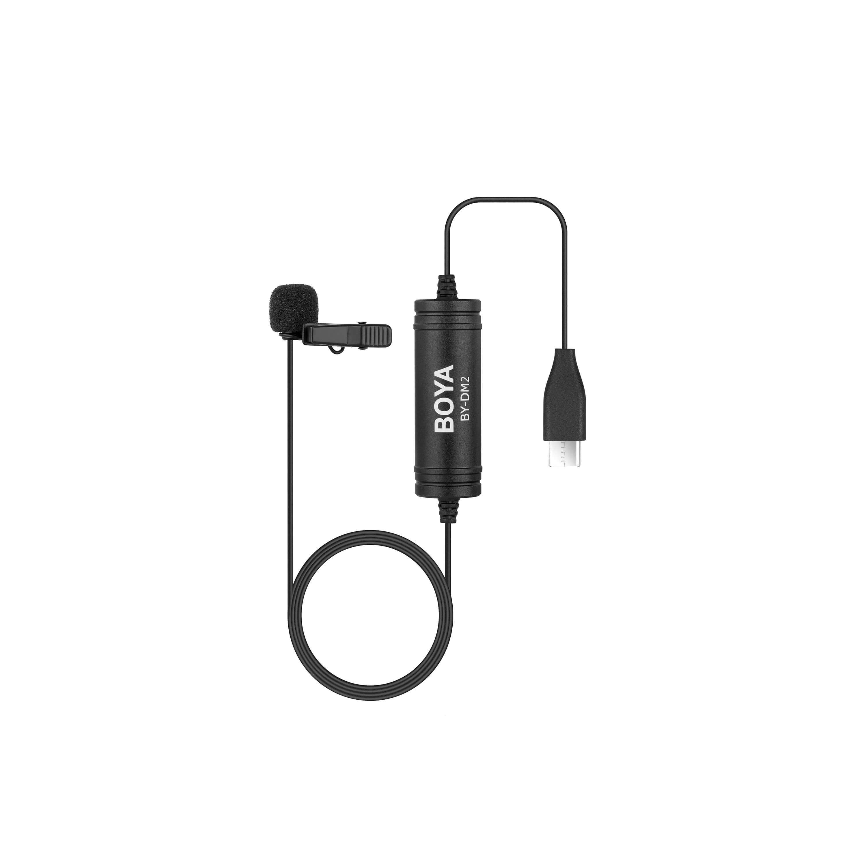 BOYA Mikrofon BY DM2 Mygg Lavalier Typ C Android 6m. Hobby BOYA Mikrofon BY DM2 Mygg Lavalier Typ C Android 6m