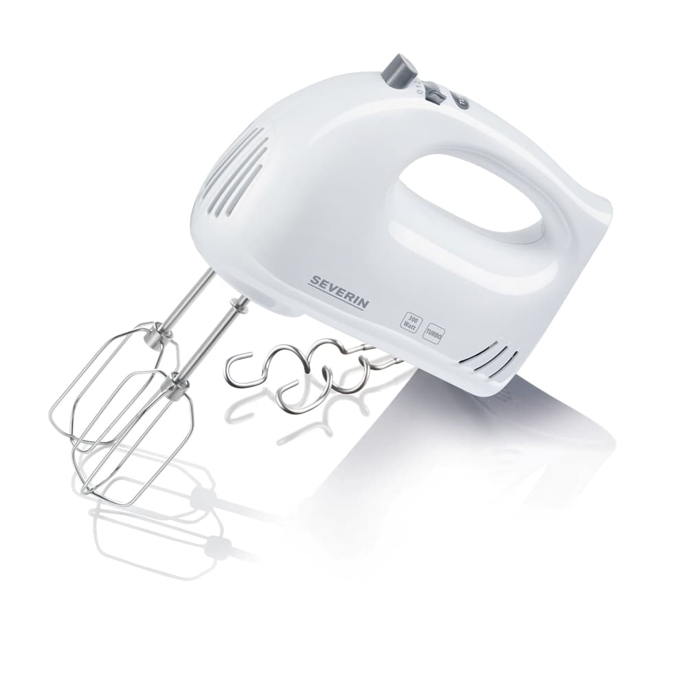 Severin Elvisp med degkrokar vit, 300W